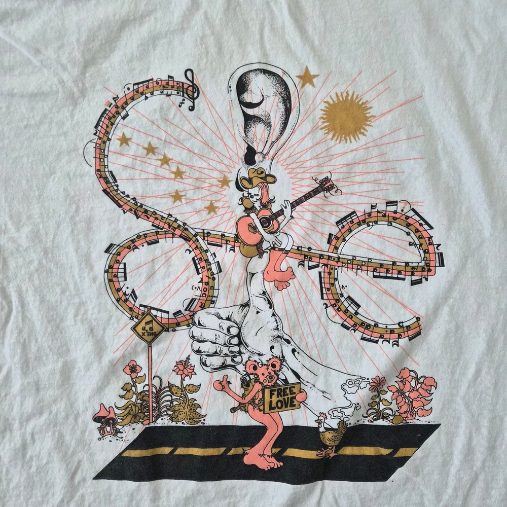 Sylvan Esso Shaking Out The Numb Tour T-Shirt White XL Bayside USA Made Graphic
